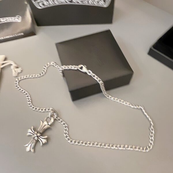 Chrome Hearts -Silver Cross Necklace #2373