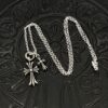 Chrome Hearts-Large and Small Double Cross Necklace #2376