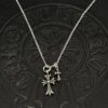 Chrome Hearts-Large and Small Double Cross Necklace #2376