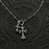 Chrome Hearts-Large and Small Double Cross Necklace #2376