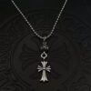 Chrome Hearts-Cross Pendant Beaded Chain Necklace #2377