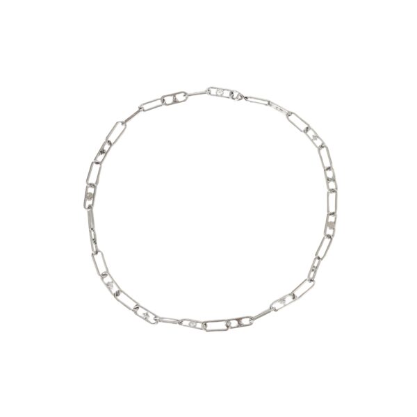 LV-Silver Clasp Necklace #2383