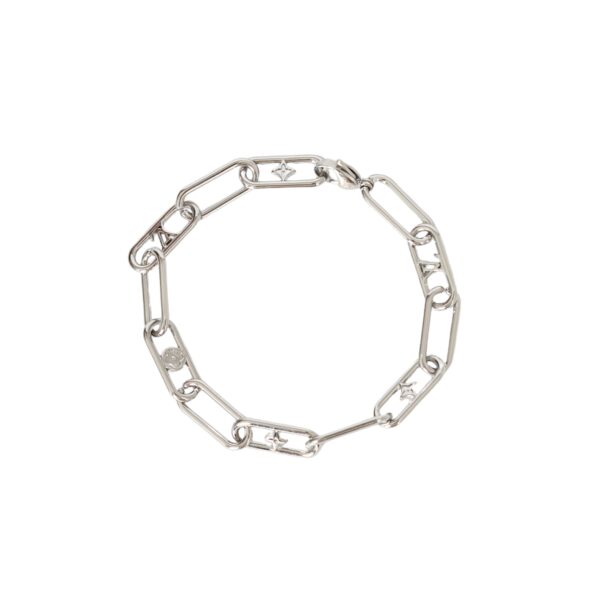 LV-Silver Clasp Bracelet #2385