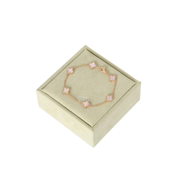 Van Cleef  Arpels -Mini Pink Shell Six-Petal Flower Bracelet #2391