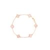 Van Cleef  Arpels -Mini Pink Shell Six-Petal Flower Bracelet #2391