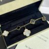 Van Cleef  Arpels -Large Five-Flower Black Onyx Bracelet#2380
