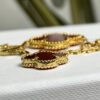 Van Cleef Arpels -Red Flower Tiger's Eye Bracelet #2399