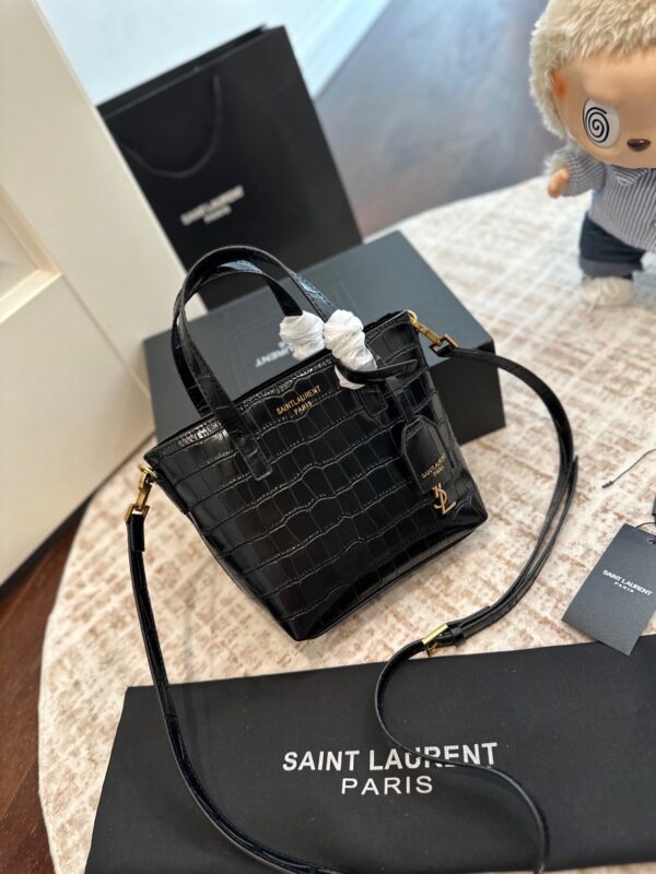 YSL-Handheld Tote Bag with Crocodile Pattern#2146