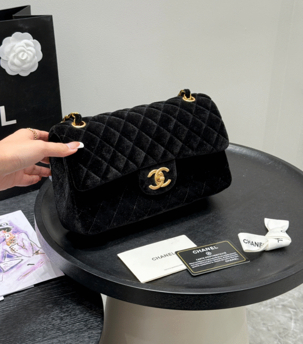 CHANEL-Velvet Chain Bag#2163
