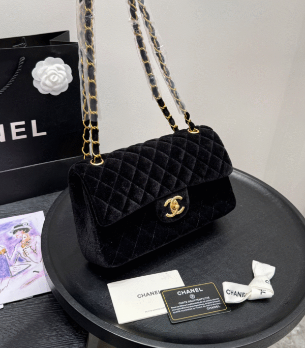CHANEL-Velvet Chain Bag#2163