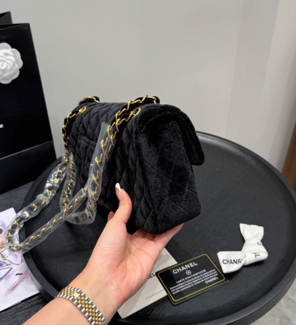 CHANEL-Velvet Chain Bag#2163