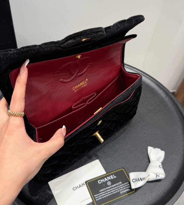 CHANEL-Velvet Chain Bag#2163