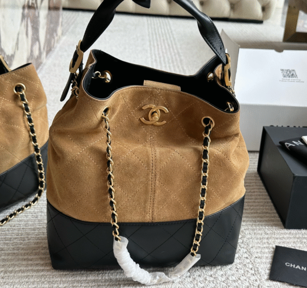 CHANEL-Suede Tote Bag#2165