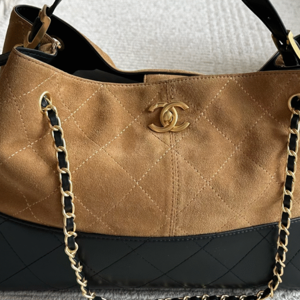 CHANEL-Suede Tote Bag#2165