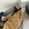CHANEL-Suede Tote Bag#2165