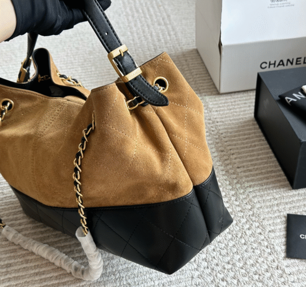 CHANEL-Suede Tote Bag#2165