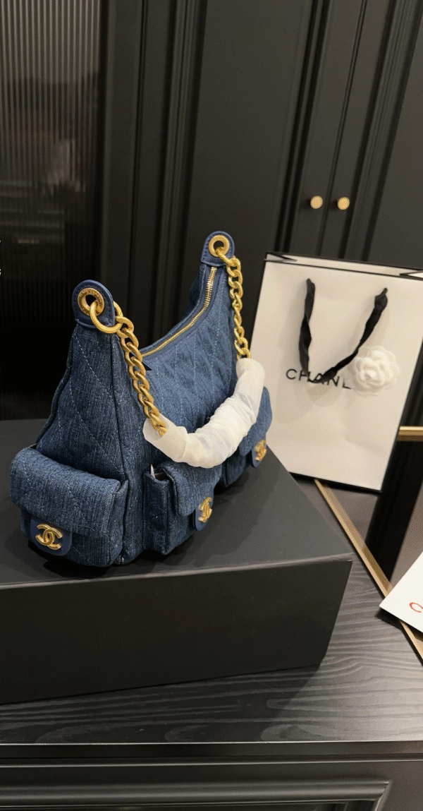 CHANEL-25Denim Underarm Bag#2176
