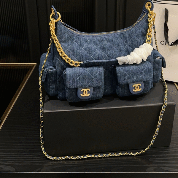CHANEL-25Denim Underarm Bag#2176
