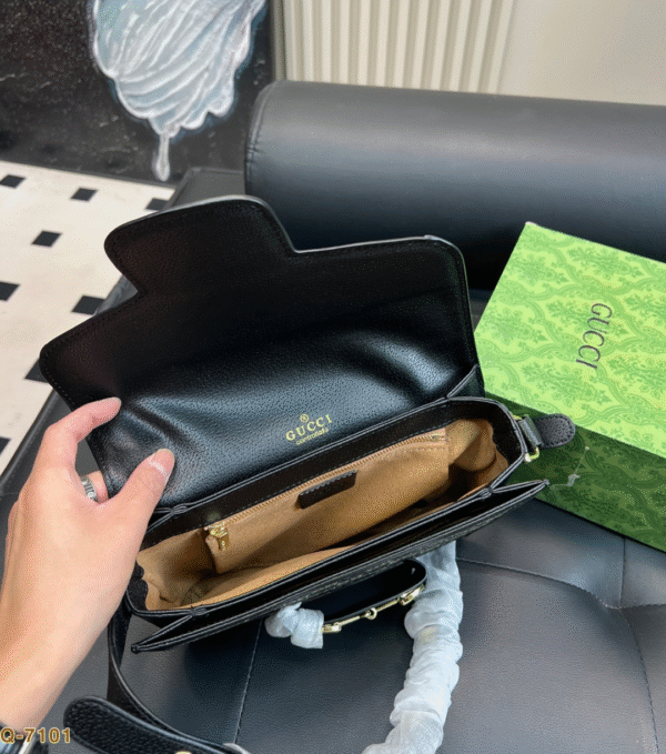 GUCCI-Denim Saddle Bag#2175