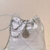 CHANEL-Sterling Silver Garbage Bag - Style Clutch#2183