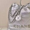 CHANEL-Sterling Silver Garbage Bag - Style Clutch#2183