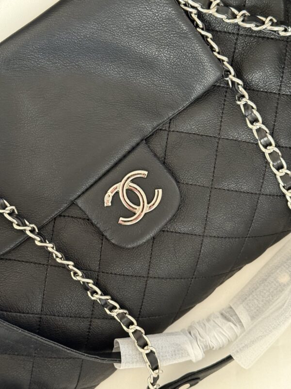 CHANEL-vintage black and silver Gabrielle bag#2206