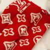 LV-red reversible scarf#2212