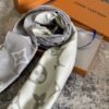 LV-Light-colored reversible two-tone scarf#2218
