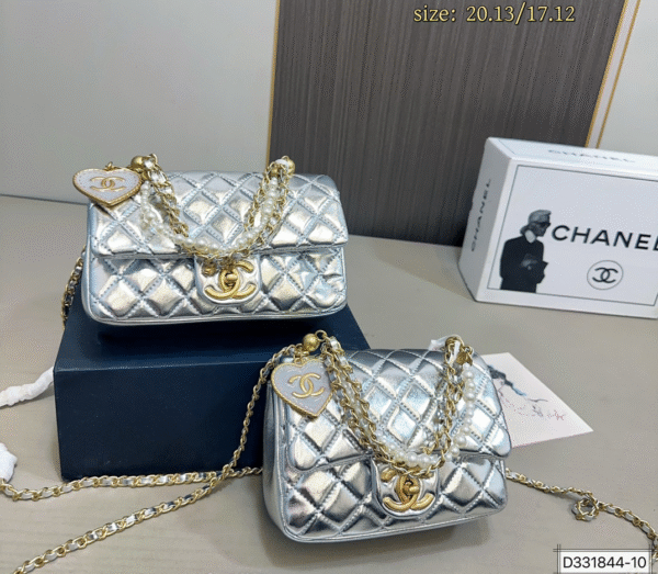 CHANEL-Pearl Mini Square Flap Bag#2227