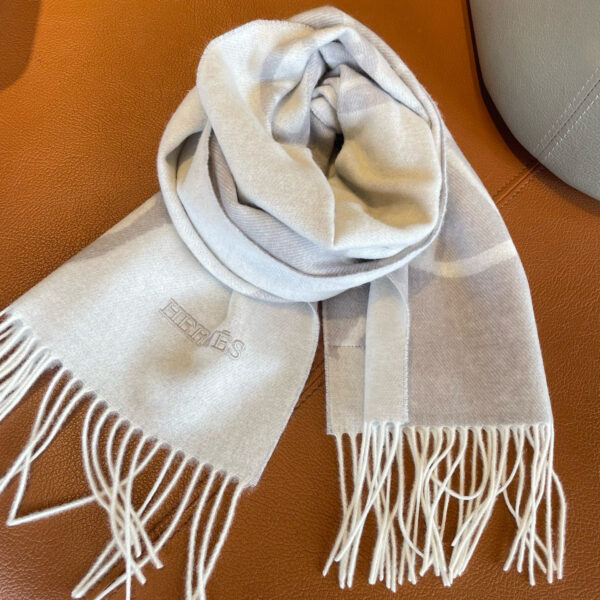 Hermes-Cashmere Jacquard Scarf #2289