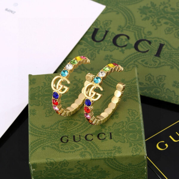 GUCCI-Colored Diamond Stud Earrings #2353